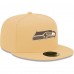 Бейсболка Seattle Seahawks New Era Tan Candied Pecan 59FIFTY