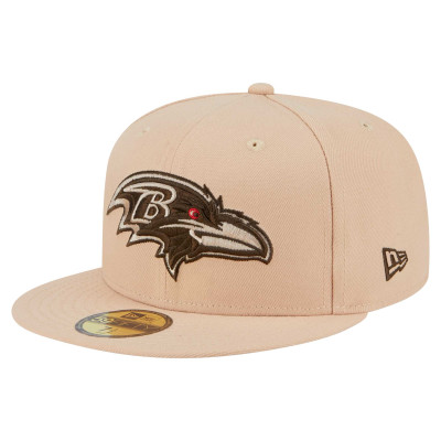 Бейсболка Baltimore Ravens New Era Tan Candied Pecan 59FIFTY