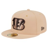 Бейсболка Cincinnati Bengals New Era Tan Candied Pecan 59FIFTY