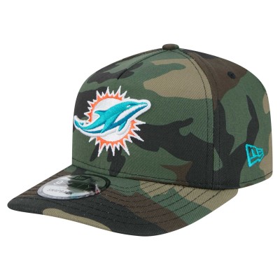 Бейсболка Miami Dolphins New Era Camo Woodsy 9FIFTY