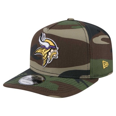 Бейсболка Minnesota Vikings New Era Camo Woodsy 9FIFTY Snapback