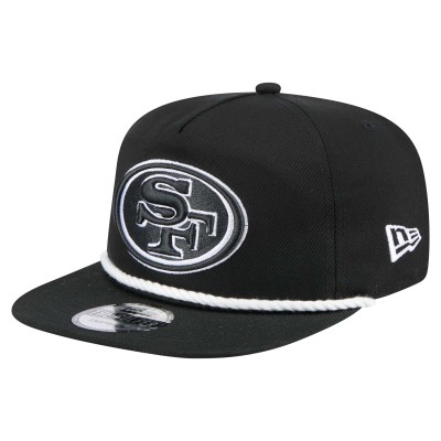 San Francisco 49ers New Era Black B-Dub Golfer Snapback Hat