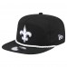 New Orleans Saints New Era Black B-Dub Golfer Snapback Hat New Orleans Saints New Era Black B-Dub Golfer Snapback Hat