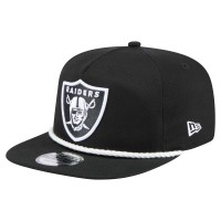 Las Vegas Raiders New Era Black B-Dub Golfer Snapback Hat