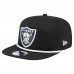 Las Vegas Raiders New Era Black B-Dub Golfer Snapback Hat