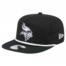 Minnesota Vikings New Era Black B-Dub Golfer Snapback Hat