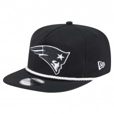 New England Patriots New Era Black B-Dub Golfer Snapback Hat