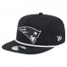 New England Patriots New Era Black B-Dub Golfer Snapback Hat New England Patriots New Era Black B-Dub Golfer Snapback Hat