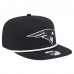 New England Patriots New Era Black B-Dub Golfer Snapback Hat