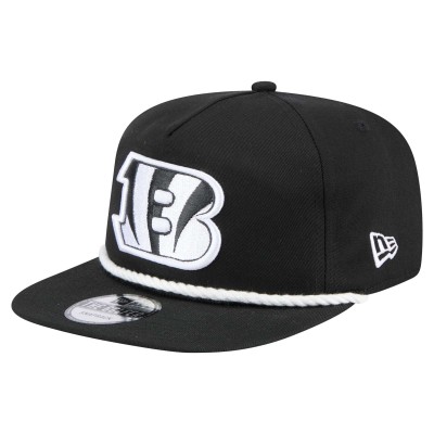 Cincinnati Bengals New Era Black B-Dub Golfer Snapback Hat