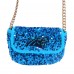 Carolina Panthers Cuce Blue Sequin Crossbody Bag