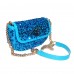 Carolina Panthers Cuce Blue Sequin Crossbody Bag