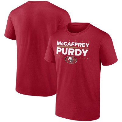 Футболка Christian McCaffrey & Brock Purdy San Francisco 49ers Election Players - Scarlet