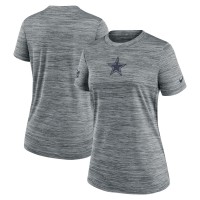 Футболка Женская Dallas Cowboys Nike Gray Sideline Velocity Dri-FIT