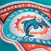 Куртка на кнопках Miami Dolphins Mitchell & Ness Aqua Double Down Satin