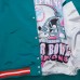 Куртка на кнопках Miami Dolphins Mitchell & Ness Aqua Double Down Satin