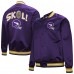 Minnesota Vikings Mitchell & Ness Purple Vintage Double Down Satin Raglan Full-Snap Jacket