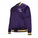 Minnesota Vikings Mitchell & Ness Purple Vintage Double Down Satin Raglan Full-Snap Jacket