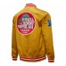 San Francisco 49ers Mitchell & Ness Gold Double Down Satin Full-Snap Jacket