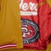 San Francisco 49ers Mitchell & Ness Gold Double Down Satin Full-Snap Jacket