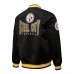 Куртка на кнопках Pittsburgh Steelers Mitchell & Ness Double Down Satin - Black