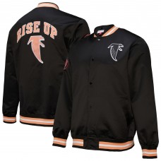 Куртка на кнопках Atlanta Falcons Mitchell & Ness Black Double Down Satin