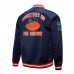 Куртка на кнопках Chicago Bears Mitchell & Ness Navy Double Down Satin