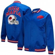 Куртка на кнопках Buffalo Bills Mitchell & Ness Royal Double Down Satin