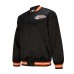 Cincinnati Bengals Mitchell & Ness Black Double Down Satin Full-Snap Jacket