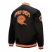 Cincinnati Bengals Mitchell & Ness Black Double Down Satin Full-Snap Jacket
