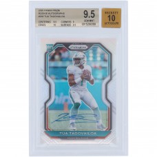 Tua Tagovailoa Miami Dolphins Autographed 2020 Panini Prizm #339 BGS Authenticated 9.5/10 Rookie Card - 9.5,9,10,9.5 Subgrades