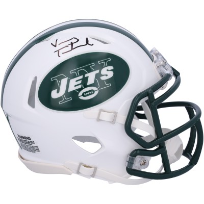Vinny Testaverde New York Jets Autographed Fanatics Authentic Riddell Throwback 1998-2018 Speed Mini Helmet