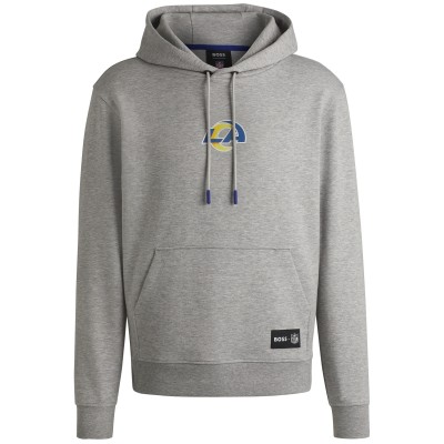 Los Angeles Rams Hugo Boss Unisex Woodson Tri-Blend Hoodie - Heather Gray