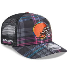 Бейсболка Cleveland Browns New Era 2024 NFL Crucial Catch Plaid 9SEVENTY Trucker - Black Бейсболка Cleveland Browns New Era 2024 NFL Crucial Catch Plaid 9SEVENTY Trucker - Black