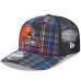 Бейсболка Cleveland Browns New Era 2024 NFL Crucial Catch Plaid 9SEVENTY Trucker - Black