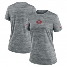 Футболка Женская San Francisco 49ers Nike Gray Sideline Velocity Dri-FIT