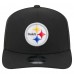 Бейсболка Pittsburgh Steelers New Era Black 9SEVENTY Stretch-Snap