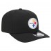 Бейсболка Pittsburgh Steelers New Era Black 9SEVENTY Stretch-Snap