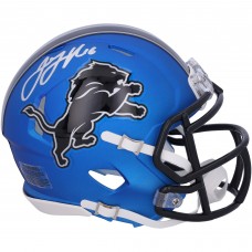 Jared Goff Detroit Lions Autographed Fanatics Authentic 2024 Riddell Alternate Speed Mini Helmet