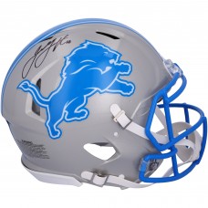 Jared Goff Detroit Lions Autographed Fanatics Authentic 2024 Riddell Speed Authentic Helmet
