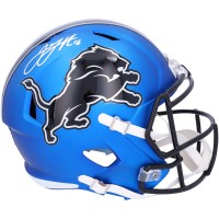 Jared Goff Detroit Lions Autographed Fanatics Authentic 2024 Riddell Alternate Speed Replica Helmet