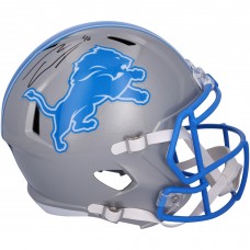 Jack Campbell Detroit Lions Autographed Fanatics Authentic 2024 Riddell Speed Replica Helmet