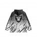 Las Vegas Raiders Chalk Line Black/Silver Sketch Pad Anorak Half-Zip Jacket