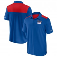 New York Giants Fanatics Royal/Red Colorblock Polo