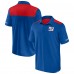 New York Giants Fanatics Royal/Red Colorblock Polo