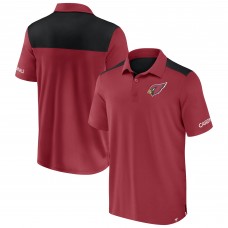 Arizona Cardinals Fanatics Cardinal/Black Colorblock Polo