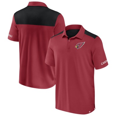 Arizona Cardinals Fanatics Cardinal/Black Colorblock Polo