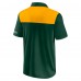 Green Bay Packers Fanatics Green/Gold Colorblock Polo