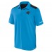 Carolina Panthers Fanatics Blue/Black Colorblock Polo