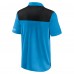 Carolina Panthers Fanatics Blue/Black Colorblock Polo